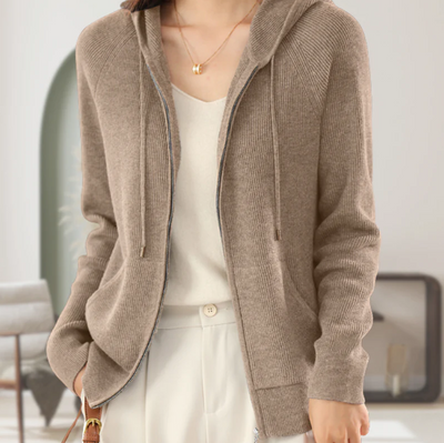 JENICA | LÄSSIGER KAPUZENPULLI STRICKJACKE