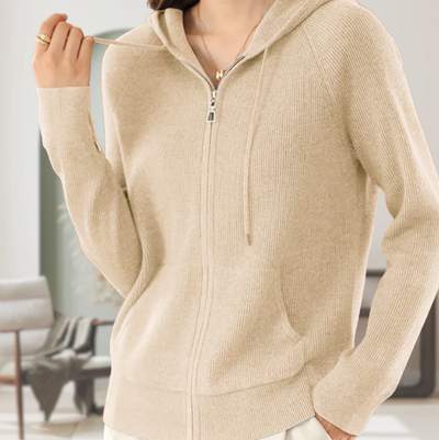 JENICA | LÄSSIGER KAPUZENPULLI STRICKJACKE