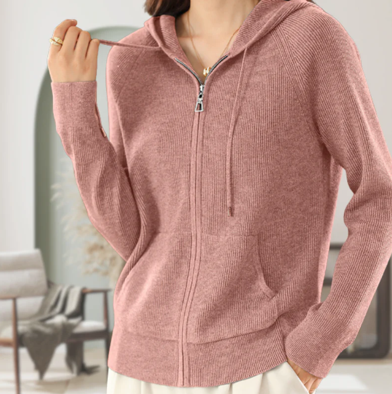 JENICA | LÄSSIGER KAPUZENPULLI STRICKJACKE