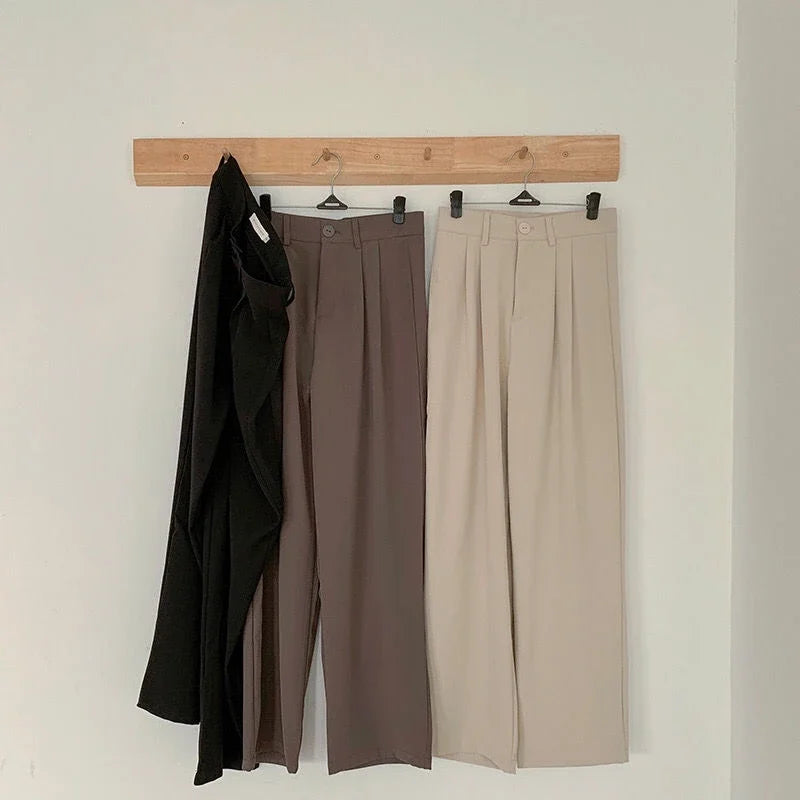 Frida Anzughose mit Bundfalten High Waist