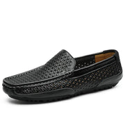 Robenlo | Luxuriöse Herren-Loafer in Flechtoptik – Schwarz