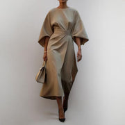 KATARZYNA | MAXIKLEID MIT KIMONOÄRMELN – Khaki