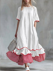 Cariselle - Weiches Maxikleid – Weiß