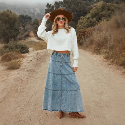 Boho | Maxi-Denim-Rock