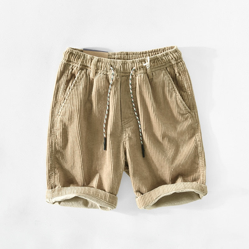 Cord-Shorts | Elastischer Bund | Lässiger Stil