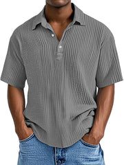 Oscar | Retro Herren Sommerhemd – Grau