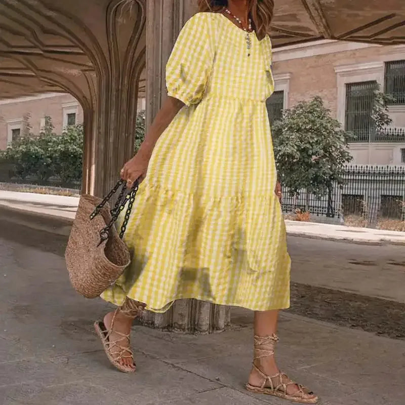 Geblümtes Midikleid | Weite Passform | Romantischer Stil