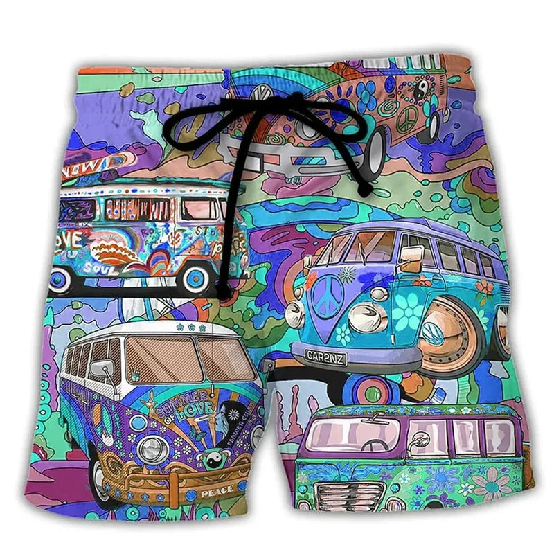 Herren Badehose mit grafischem Druck