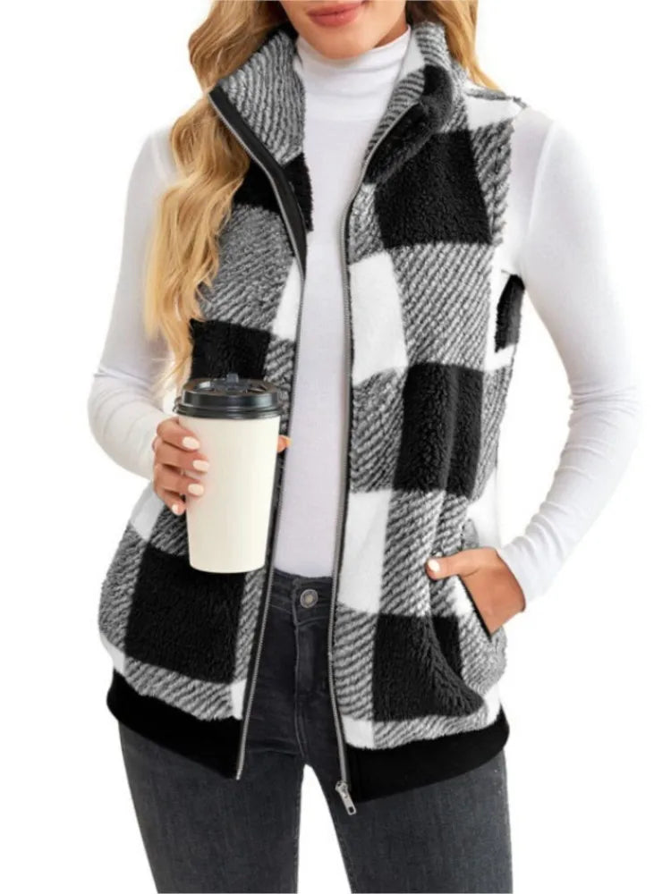 Nina I Ärmellose Strickjacke