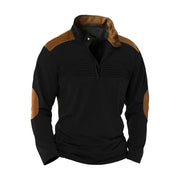 Montague - superweicher Half-Zip-Pullover – Schwarz