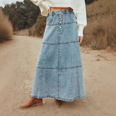 Boho | Maxi-Denim-Rock