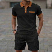 Gino | Klassisches Herren Poloset – Schwarz
