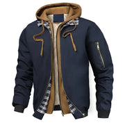 Jerome - Isolierte Outdoor-Kapuzenjacke – Marineblau