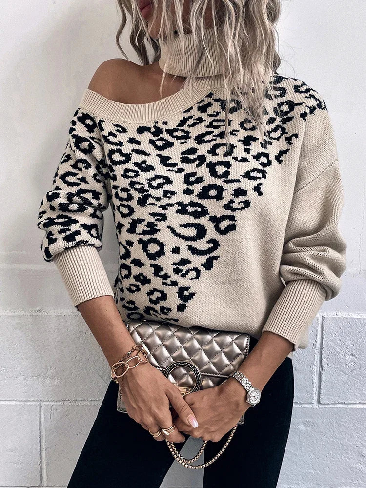 Le Clair | Leopard Drop-Shoulder-Pullover