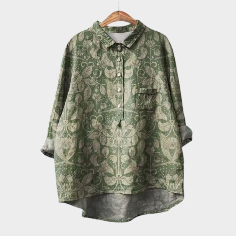 Madieke | Premium Bluse mit Spitzenbesatz