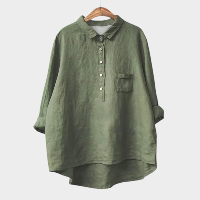 Petra | Premium Bluse mit Spitzenbesatz