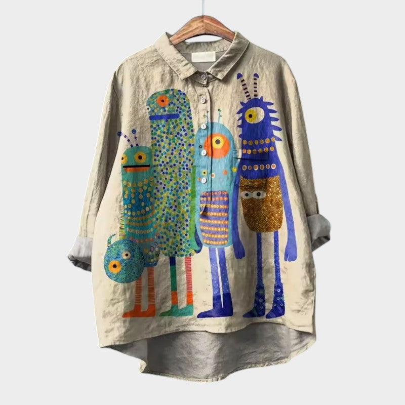 Yvonne | Bluse Premium mit Spitzenbesatz