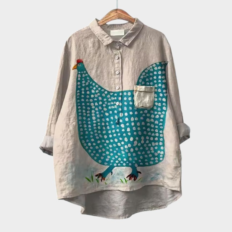 Yvonne | Premium Bluse mit Spitze