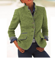 Violeta - federleichte Stehkragenjacke – Grün