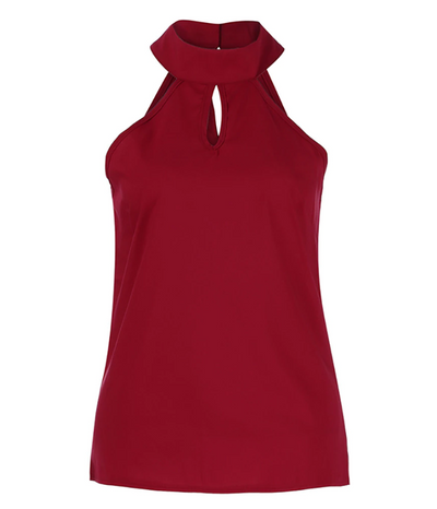 Cleo - Halterneck Top Anziehend Schick für Damen