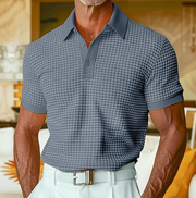 Chatwin - Premium Karo-Poloshirt – Marineblau