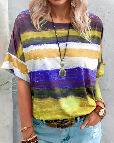 Aina – einfaches rundhals-t-shirt für damen