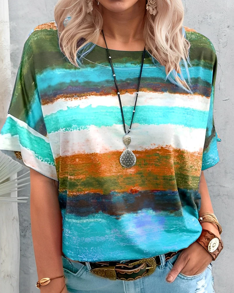 Aina – damen-t-shirt mit rundhalsausschnitt, basic