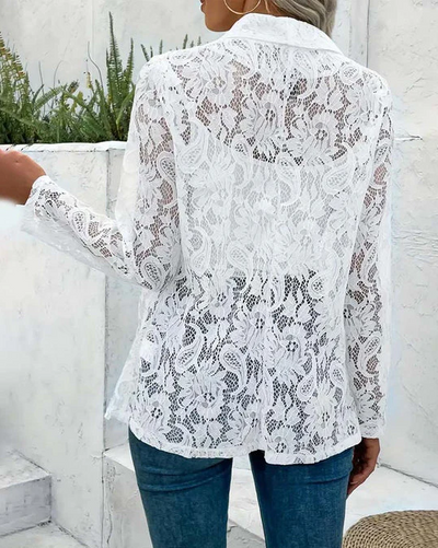 Eloise - reverskragen spitze blazer