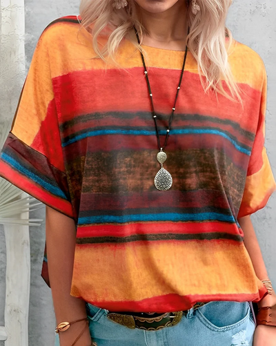 Aina – einfaches rundhals-t-shirt für damen