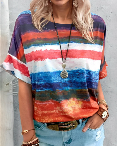 Aina – einfaches rundhals-t-shirt für damen