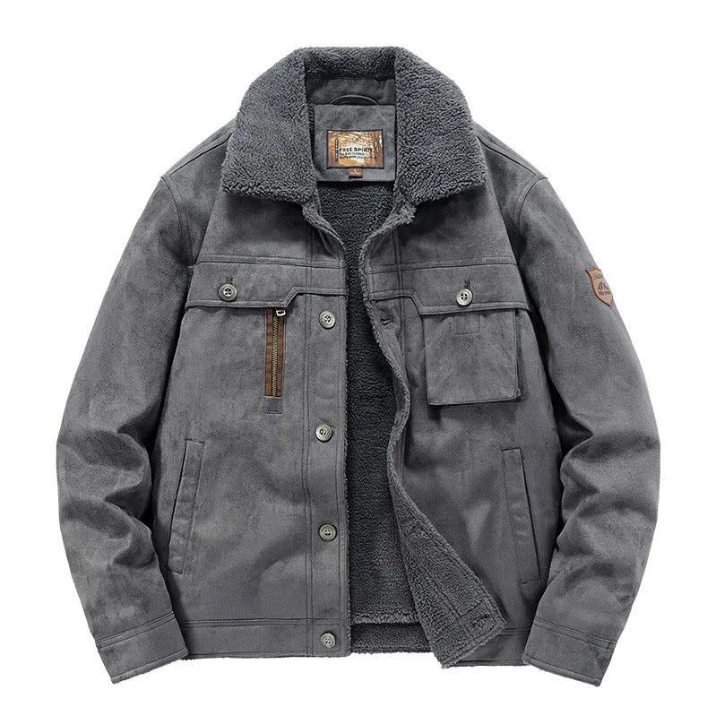 Barun - freizeitjacke mit samtfutter