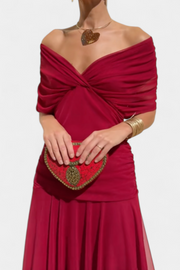 Clara | Elegantes Kleid mit femininer Passform – Rot