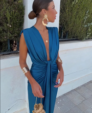 Sophie | Stilvolles Kleid für besondere Momente – Blau