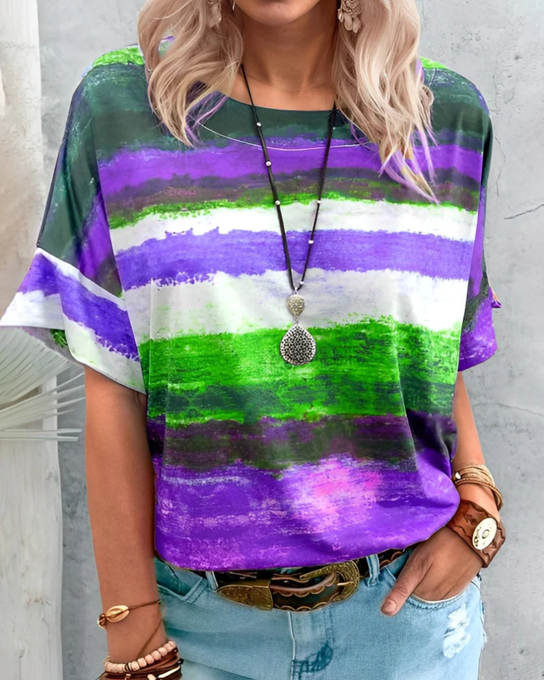 Aina – einfaches rundhals-t-shirt für damen