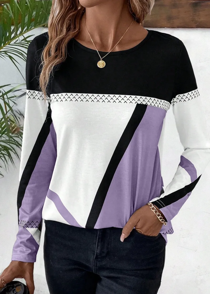 Althea – damen-langarmshirt, locker und stylisch