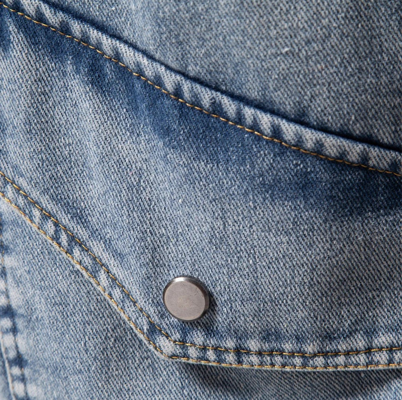 Tony - lässige bomberjacke aus jeansstoff