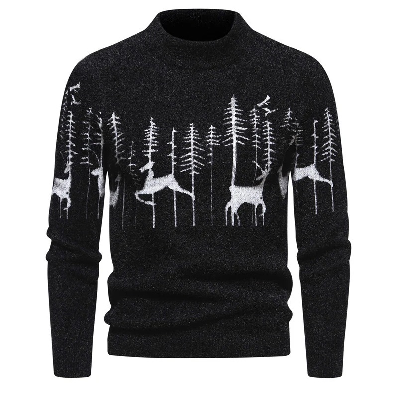 Hochwertiger herrenpullover im weihnachtslook