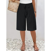 Sommerfeld | Lässige Shorts mit elastischem Bund (1 kaufen, 1 GRATIS dazu) – Schwarz