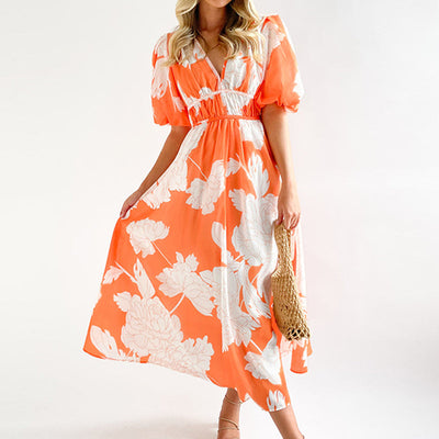 DARINA | ROBE MAXI ROUGE ROSE