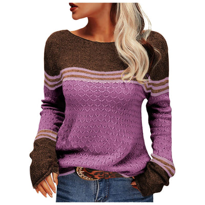 Le Clair | Lässiger gestreifter Strickpullover