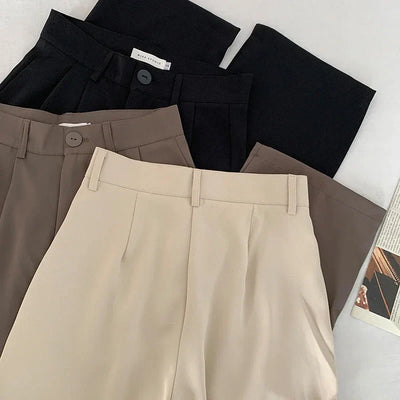 Frida Anzughose mit Bundfalten High Waist