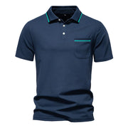 AUGUST™ | KLASSISCHES HERREN-POLOHEMD – Dunkelblau