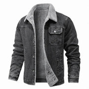 Harvorn - Robuste Truckerjacke – Grau