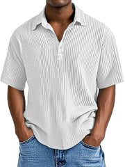 Oscar | Retro Herren Sommerhemd – Weiß