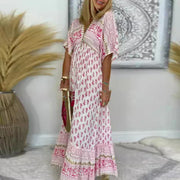 Seren | Zeitloses Boho-Kleid – Rosa