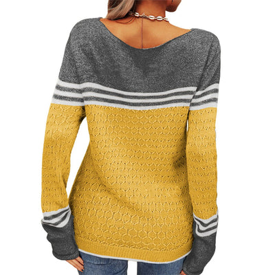 Le Clair | Lässiger gestreifter Strickpullover