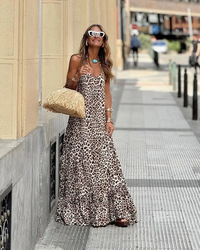 Maxikleid mit Animalprint | Wild & Elegant | Sommerlook mit Statement