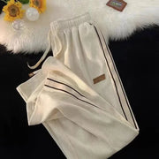 Niklas | Herren Sweatpants im eleganten Wide-Leg Design – Aprikose