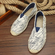 Bramley - Leichte Slip-on-Espadrilles – Blau Graffiti