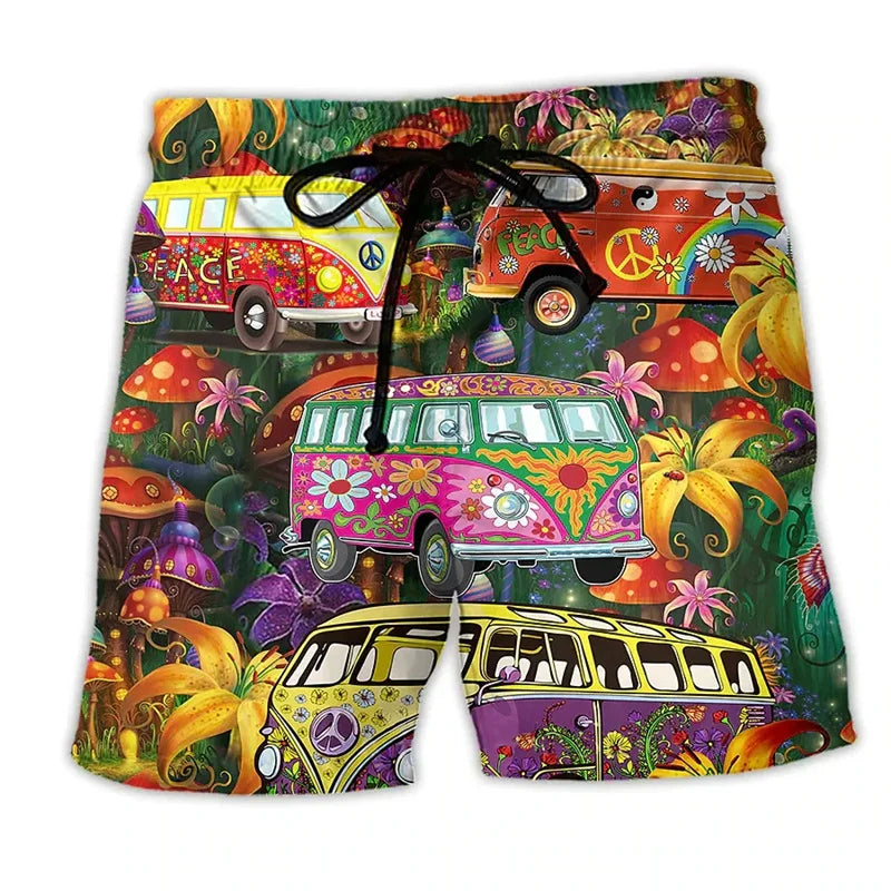 Herren Badehose mit grafischem Druck